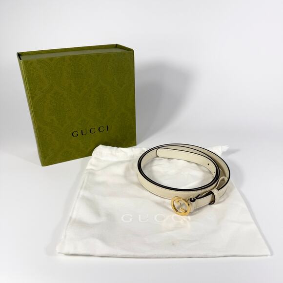 Gucci Blondie Smooth Leather Thin Belt 95 38 main image 4